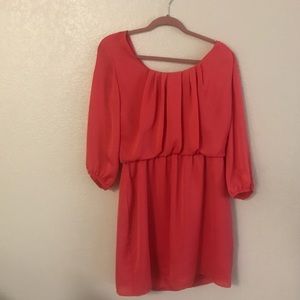 Cute orange/red dress good for church,parties